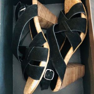 Kenneth Cole Strap Ankle Wedges